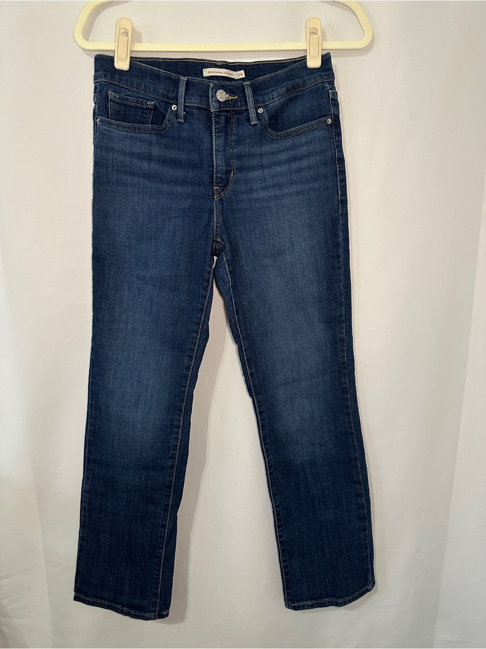 Women’s Levi’s 314 Shaping Straight Dark Blue Straight-Leg Jeans